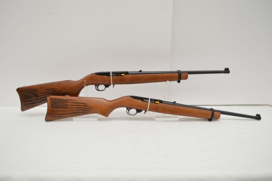 2- Ruger 10-22 Distressed Flag SN# 0012-91956 and 0012-91957