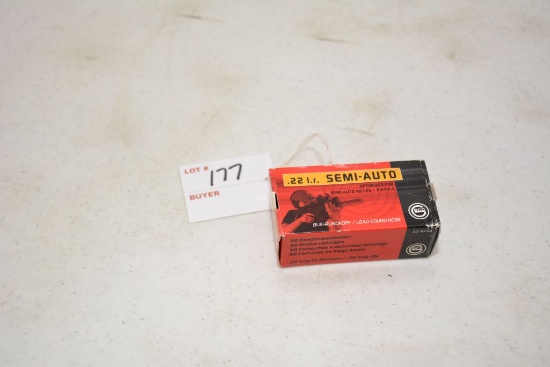 22 LR, Semi- Auto, 40 grn, 50 in box