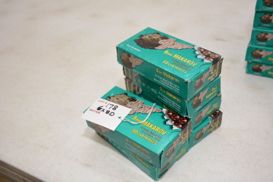 Brown Bear, 9mm, FMJ, 50 in box (6 x Bid)