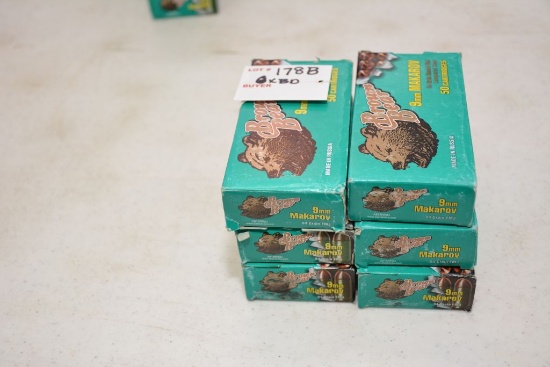 Brown Bear, 9mm, FMJ, 50 in box (6 x Bid)