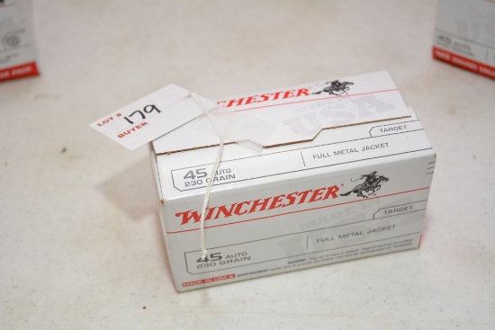 Winchester, 45 Auto, 230 grn, FMJ, 100 in box