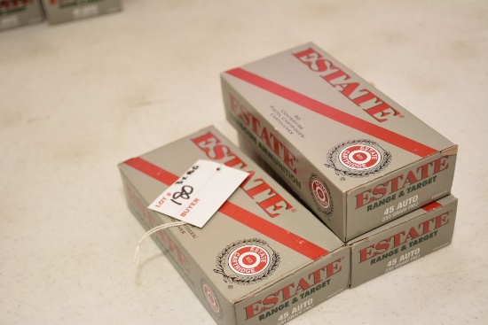 Estate, 45 Auto, 230 grn, FMJ, 50 in box (3 x Bid)