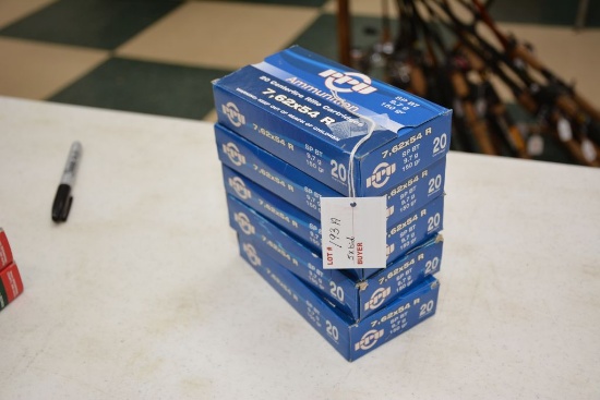 PPU, 7.62x54R, 150 grn, 20 in box (5 x Bid)