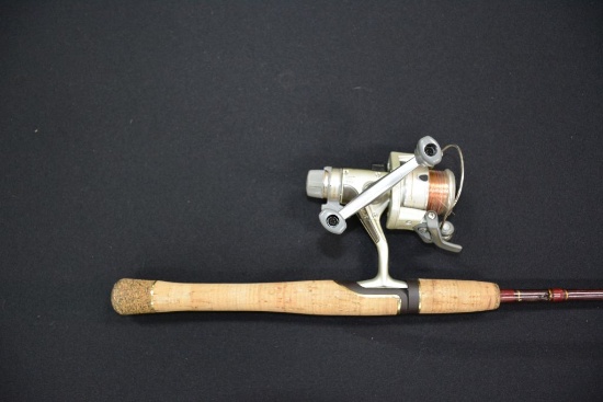 Bass Pro Shop Bionic Blade 6' Rod, Cork Handle, With Shimano 2000 Reel