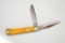 Fight'n Rooster Frank Buster Celebrated Cutlery Germany Knife w/ Yellow Han