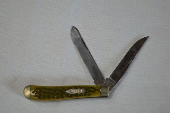 WR Case & Sons, Bradford, PA, Tested XX, 62007 1/2, Pocket Knife w/ Green C