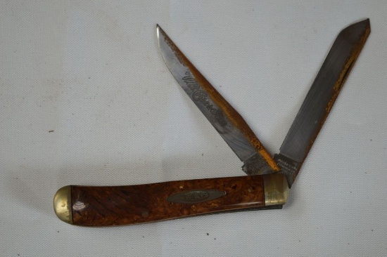 WR Case and Sons, Bradford PA Tested XX 72007 1/2 Knife w/ Wood Grain Handm