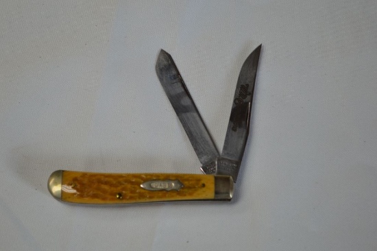 WR Case and Sons, Bradford PA Tested XX 62007 1/2 Knife w/ Man Made Bone Ha
