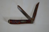 WR Case and Sons, Bradford PA Tested XX 72007 1/2 Knife w/ Colored Marble S