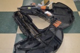 Barnett Quad 400 Crossbow w/ Attached Barnett Scope in Hard Traveling Case & apprx 15 Arrows