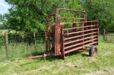 Portable Corral with Trailer, 17- 10’ Panels, 2 Gate Panels, 4 Chute Stabil