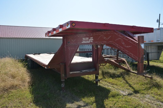 Load Trailer Brand , Flat Bed Trailer, 30' to 25' Platform w/ Dove Tail, Du