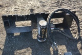 Hydraulic T Post Driver, Dan Hauser for Skidsteer, Up to 2 7/8