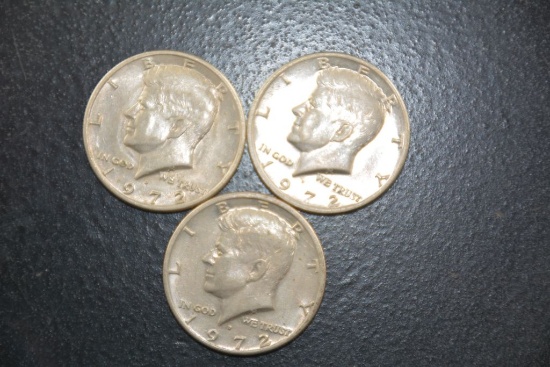 3 Kennedy Half, D: 1972