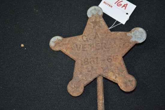 U.S. Veteran Civil War Grave Marker, Army of Republic