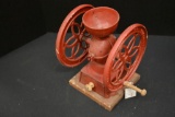 Enterprize Cast Iron Coffee Mill, Pat- 1873, 8 1/2” Wheel
