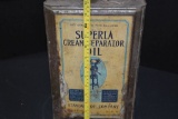 5 Gallon Tin Superla Cream Separator Oil Can By Standard Oil Company