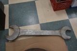 Large Vintage Open End Wrench, Approx 4 Feet Long, 2 3/4” Thickness, Nut Si