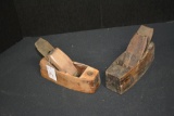2 Wooden Box Plains 1 Marked Chapin Stephens Co., 1 Unmarked