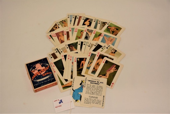 Plastic Coated Novelties Mfg and Sales Nudey Playing Cards