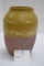 Two Tone Clay Vase 7 in. Tall, Matte and Semi-Gloss Finish, 