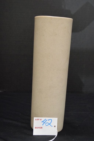 Pigeon Forge Pottery - Tenn. 9 3/4 in. Tall Vase, Matte Finish Outside, Blu