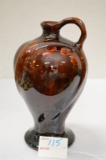 Unmarked Rozane Style w/ Cherry's, Handled Vase, 9 in.