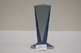 Unmarked Roseville Futura Blue Vase, 8 in.