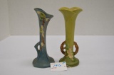 Pair of Roseville USA Vases, One: 18V-7, 3T9-7
