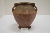 Unmarked Cornelian Double Handle Vase, 7 1/2 in.