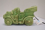 Buckingham Ceramics Green Car Lamp