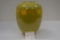 Unmarked Lamp Base, Green and Yellow, 8 in.