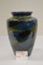 Unmarked Marbleized Vase, 8 in.