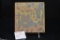 Unmarked Tile w/ Monk and Cross Design, #P443, 6 in.