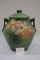 Roseville USA Cookie Jar, Double Handled w/ Lid, Clematis Design, #3-8