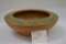 Unmarked Squat Flower Bowl w/ Dandelions on Rim and Textured Under Side, 8