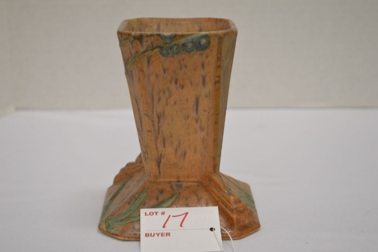 Unmarked Wincraft Vase, Design Squared, 5 x 4 in.