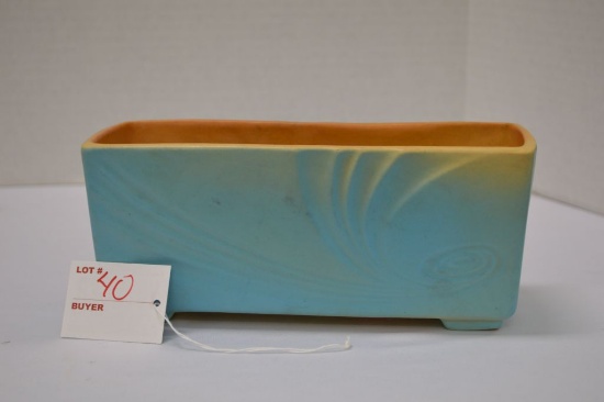 Roseville Florane Nova Window Box, Ceramic Sky Blue Matte Finish, 1949-50 U