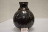 Jim Carson? Vase, Bulbous Textured, 9 in.