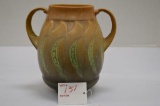 Unmarked Art Vase, Double Handle, 7 in.