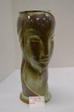 AETCO Vase w/ Woman's Face, 12 in. Tall