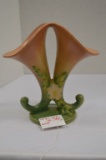 Roseville USA, Double Cornucopia Flower Vase, #145-8
