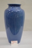 Weller Blue Vase, 12 in.