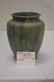 Unmarked Blue Motted Vase, 5 3/4 in.