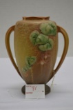Roseville Fuchsia Pattern Vase w/ Double Handle, #897-8