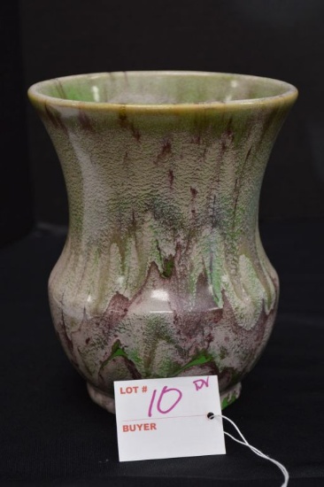 Unmarked Weller Green Brier Vase, 6 1/2 x  5 in.