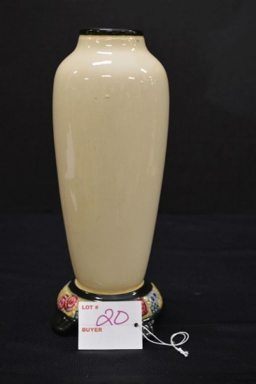 Unmarked Weller? Tivoli Pattern Vase, 9 1/2 in.