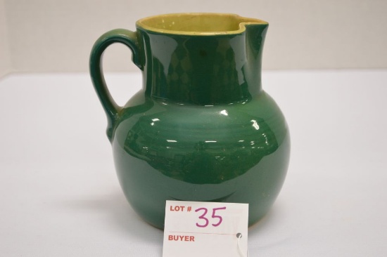 Roseville USA Two Color Milk Pitcher, #1102-5"  "May Fair"