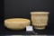 Unmarked Clinton Ivory- 3 1/2x 6 Planted, Unmakred Clinton Ivory 9x3 Bowl,