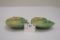 Pr Roseville USA #499 Green Pinecone Ash Tray